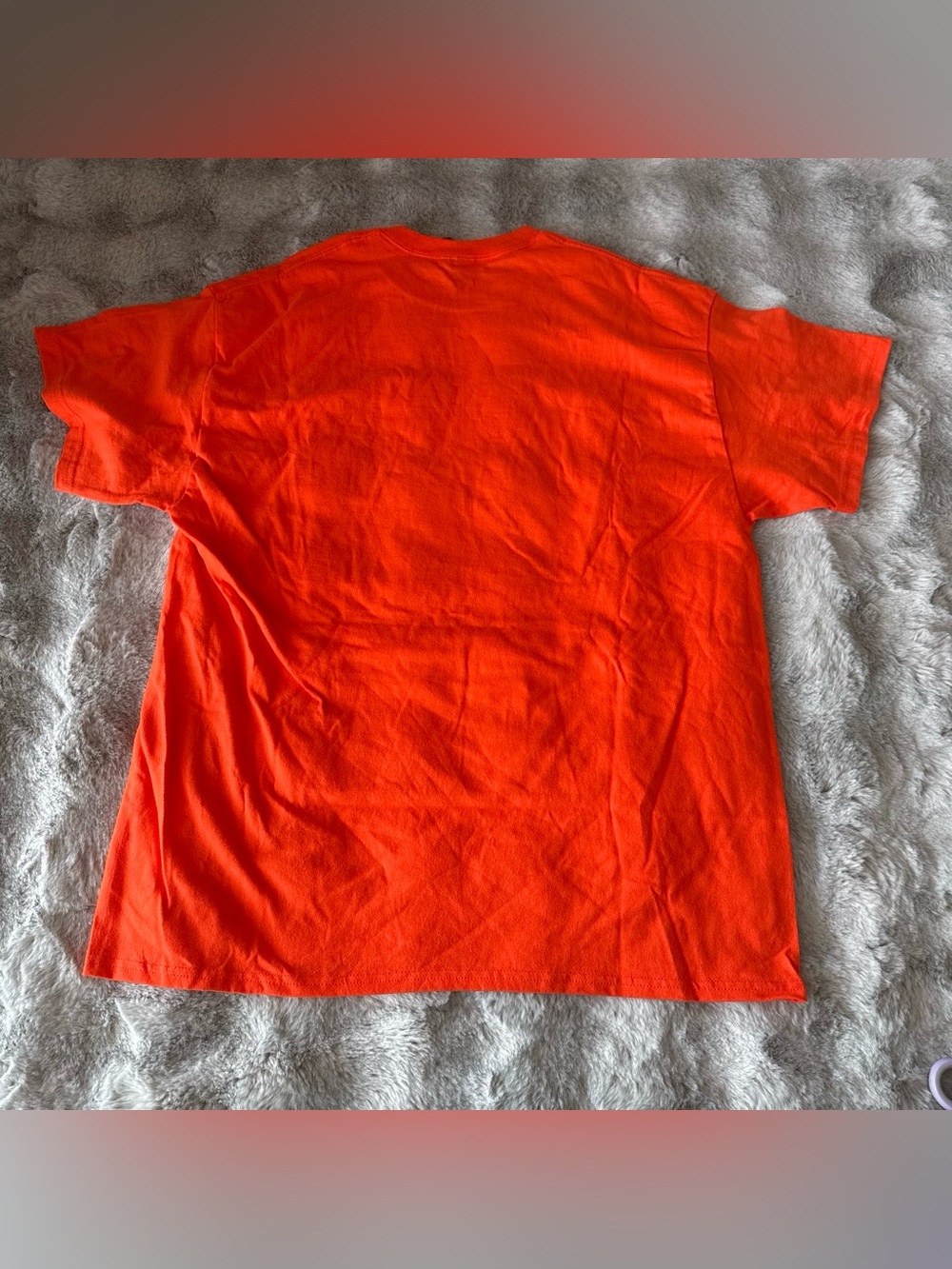 Gildan Mens XL US Coast Guard Semper Paratus Graphic T-Shirt Orange-0580 - Picture 6 of 6